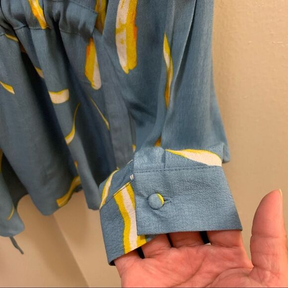 I.scenery Long Button Cuff Sleeves Talulah Print Tie Waist Detailing - Picture 7 of 10